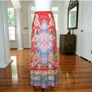 Spell Gypsy Lotus Maxi Skirt Ruby Red Small